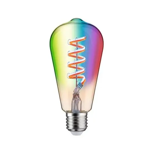 Produktbild: Paulmann 29158 Filament 230V Smart Home Zigbee LED Kolben ST64 E27 470lm 6,3W RGBW+ dimmbar Gold Leuchtmittel