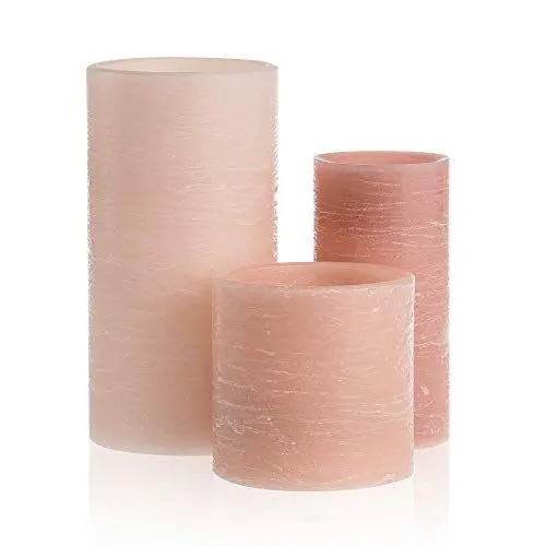 Produktbild: Paulmann 48011 Shine like a candle Wachskerze Echtwachs 3er-Set LED Kerzen, Warmweiß, Flackernde Flamme, Apricot