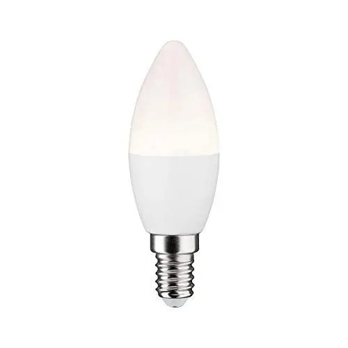 Produktbild: Paulmann 50125 LED Lampe Kerze Smart Home Zigbee Warmweiß 5 Watt dimmbar Energiesparlampe Matt Beleuchtung Lampen 2700 K E14