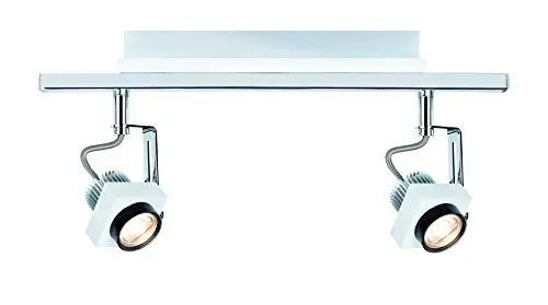 Produktbild: Paulmann 60261 Spotlight Phase Stange 2x5W WeiÃß Chrom 230V Metall 602.61 Deckenleuchte Lampe LED Deckenlampe Deckenstrahler