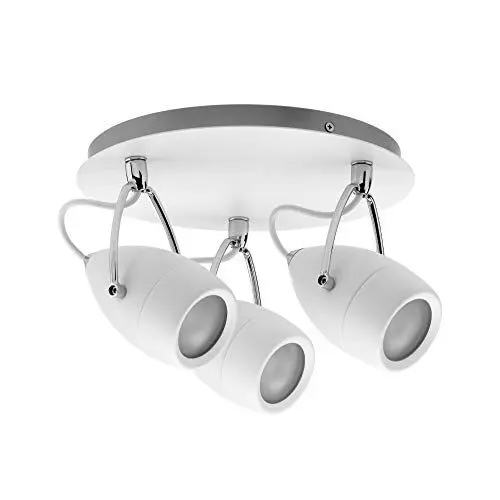 Produktbild: Paulmann 66716 Spotlight Drop IP44 Rondell max 3x10W GU10 Weiß/Chrom 230V Metall 667.16 Deckenleuchte Lampe LED Deckenlampe Deckenstrahler