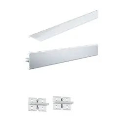 Produktbild: Paulmann 70520 Stripe Duo Profil Set 1m inkl. 2 Clips und Diffusor Strip Alu eloxiert Lichtband Alu Lichtstreifen