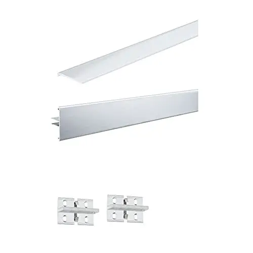 Produktbild: Paulmann 70520 Stripe Duo Profil Set 1m inkl. 2 Clips und Diffusor Strip Alu eloxiert Lichtband Alu Lichtstreifen