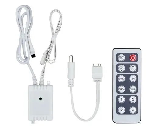 Produktbild: Paulmann 70683 MaxLED Dimm/Schalt Controller für LED Strip Steuerung für einfarbige Stripes inkl. IR-Fernbedienung max. 144W