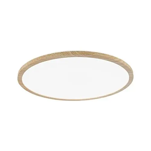 Produktbild: Paulmann 71034 LED Panel Atria Shine Deckenleuchte mit Backlight rund IP44 22W 2300lm 420mm Holzoptik Kunststoff 4000K Badleuchte