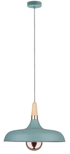 Produktbild: Paulmann 79655 Neordic Juna Pendelleuchte 340mm max.1x20W E27 Softgrün/Ku/Ho 230V Met/Ho