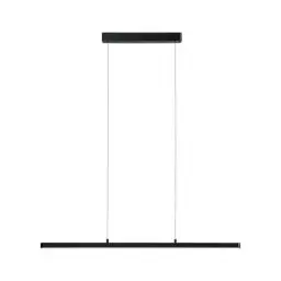 Produktbild: Paulmann 79693 LED Pendelleuchte Lento dim LED 1x37W Softlack/Aluminium/Kunststoff Deckenleuchte Tischbeleuchtung Esszimmerleuchte 79693, 100 x 3.5 x 2.5 cm, Schwarz