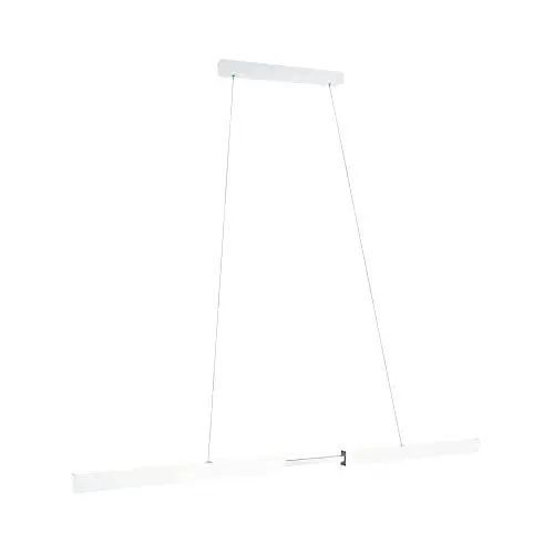 Produktbild: Paulmann 79889 LED Pendelleuchte Aptare incl. 1x18 / 1x18 Watt dimmbar Deckenlampe Weiß matt gebürstet Hängelampe Metall Pendellampe 2700 K