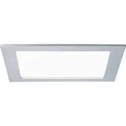 Produktbild: Paulmann Leuchten 92078 Einbaupanel LED eckig 18 W 4000 K, Plastik, chrom matt, 22 x 22 x 0.5 cm