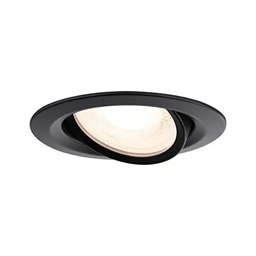 Produktbild: Paulmann 92460 Einbauleuchte Nova Plus IP65 schwenkbar rund max. 35W dimmbar 93mm Schwarz matt Alu Zink GU5,3 / GU10 - Ohne Leuchtmittel