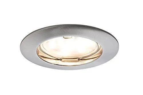 Produktbild: Paulmann 92756 Einbauleuchte LED Coin Einbaustrahler klar Einbaulicht rund Einbaulampe 6,8W Deckenspot Eisen IP44 spritzwassergeschützt