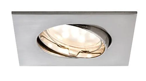 Produktbild: Paulmann 927.73 Premium EBL Set Coin klar eckig schwenkbar LED 3x6,8W 2700K 230V 51mm Eisen gebürstet 92773 Spot Einbaustrahler Einbauleuchte