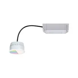 Produktbild: Paulmann 93075 LED Einbauleuchte Modul Coin Smart Home Zigbee RGBW 400lm 51mm rund i1x5,2 Watt dimmbar Satin Kunststoff 2700 K Coin
