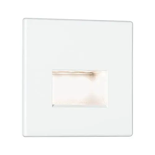 Produktbild: Paulmann 93093 LED Einbauleuchte Wandeinbauleuchte Edge Quadro Set 80x5mm 50lm 230V eckig incl. 1x1,2 Watt Weiß matt Kunststoff 2700 K