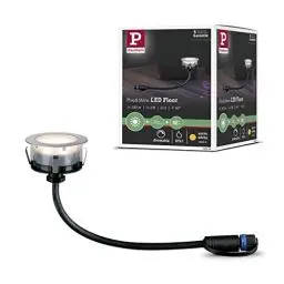 Produktbild: Paulmann Leuchten Paulmann 93953 Outdoor Plug & Shine Floor Eco IP65 3000K 1W 24V 70mm Edelstahl/Kun