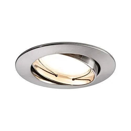 Produktbild: Paulmann LED-Einbauleuchte 3er Set 21 W Warm-Weiß Coin 93964 Eisen (gebürstet)