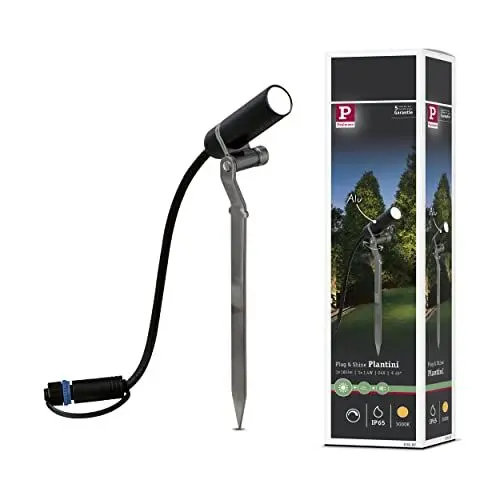 Produktbild: Paulmann 939.97 Outdoor Plug & Shine Spotlight Plantini 3000K 2,5W 24V 40° Anthrazit Alu 93997 Ausse