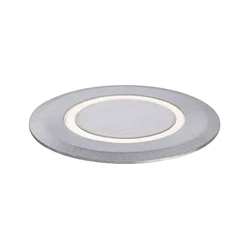 Produktbild: Paulmann 94363 LED Außenleuchte Bodeneinbauleuchte IP67 rund incl. 1x2 Watt Edelstahl gebürstet Außenlampe Edelstahl, Kunststoff 3000 K