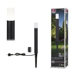 Produktbild: Paulmann 94385 LED Außenleuchte Pollerleuchte Flarea IP65 400mm incl. 1x3,1 Watt Schwarz Außenlampe Aluminium 3000 K