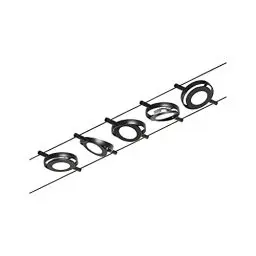 Produktbild: Paulmann Wire Systems Set RoundMac 5x4,5W Schwarz