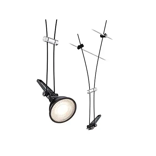 Produktbild: Paulmann 94489 CorDuo Seilsytem Einzelspot Comet DC 12V max. 50 Watt erweiterbar Schwarz matt Metall GU5,3 Drahtseilsystem ohne Leuchtmittel