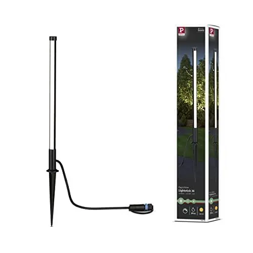 Produktbild: Paulmann 94530 Plug & Shine LED Außenleuchte Poller Pin IP65 incl. 1x5,5 Watt dimmbar Anthrazit Gartenbeleuchtung Aluminium, Kunststoff 3000 K