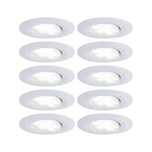 Produktbild: Paulmann 99924 Einbauleuchte LED Calla rund 10x6,5W Weiß matt schwenkbar