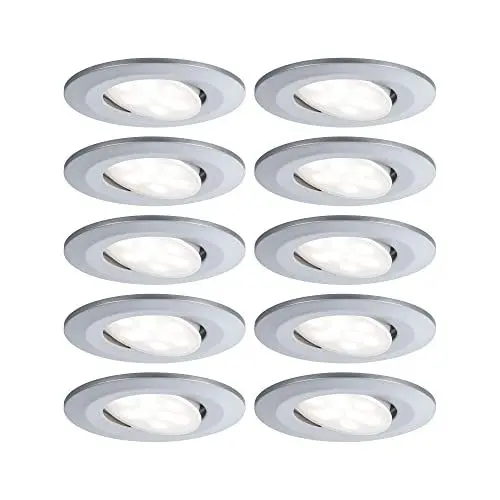 Produktbild: Paulmann 99925 Einbauleuchte LED Calla rund 10x6,5W Chrom matt schwenkbar
