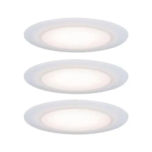 Produktbild: Paulmann 999.40 Premium Einbauleuchten-Set Suon LED dimmbar 2700K 3x6,5W 230 V Satiniert