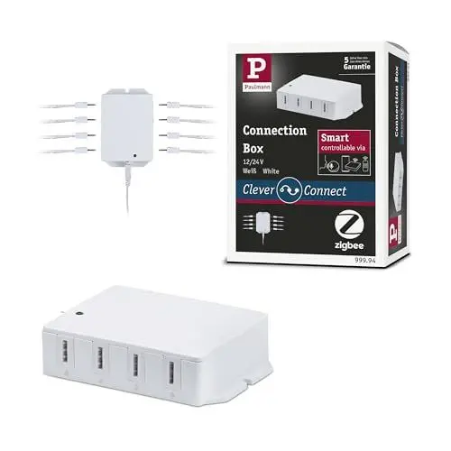 Produktbild: Paulmann 99994 Möbelleuchte Clever Connect Zubehör Connection Box Smart Home Zigbee Tunable White Weiß Arbeitslicht Küchenlampe Kunststoff