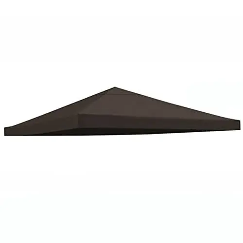 Produktbild: Pavillondach Ersatzdach 3 X 3 M, Ersatzdach Dachplane Für Pavillon, Pavillonplane Wasserabweisend PCV Gartenpavillon 200g/m² (Farbe : Coffee)