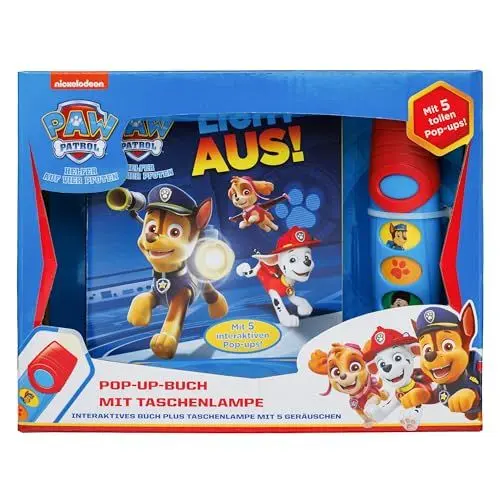Produktbild: PAW Patrol, Licht aus! - Pop-up-Buch mit Taschenlampe - Bilderbuch mit 5 coolen Geräuschen: Interaktives Buch plus Taschenlampe mit 5 Geräuschen. Mit 5 interaktiven Pop-ups!