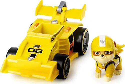Produktbild: PAW Patrol - Rubbles Race & Go Deluxe Basis Fahrzeug mit Figur (Ready, Race, Rescue)