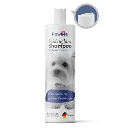 Produktbild: Pawlie's Hundeshampoo Weißes Fell - Aufhellende Fellpflege | Bei Tränenflecken, Vergilbungen & Schmutz | Hundeshampoo Malteser Hund Zubehör, Pudel Shampoo, Shih Tzu, Havaneser Shampoo, Pomeranian