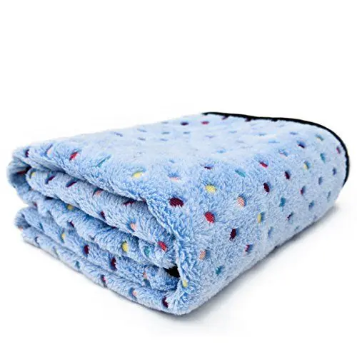 Produktbild: PAWZ Road Flauschige Hundedecke Fleecedecken Hundebett Haustier Hundekissen Matte Schlafplatz für Hund Katzen Blau