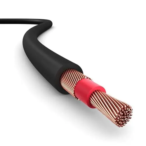Produktbild: PAXO 10m Koaxial-Lautsprecherkabel, 2 x 1,5mm², OFC/reines Kupfer, flexibles, kompaktes Hifi-Boxenkabel mit 6mm Durchmesser, schwarz