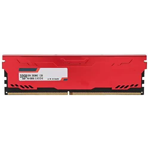 Produktbild: PC4 28800U Desktop Speichermodul, DDR4 XMP 3600 MHz Gaming Speichermodul Kompatibel mit Desktop PCs, 1,35 V Aluminiumlegierungsgehäuse, Speicher RAM Modul, Wärmeableitung (32 GB)