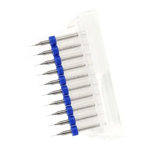 Produktbild: PCB-Bohrer-Set, PCB-Bohrer, 10 Stück, 0,1 Mm Bis 1,4 Mm, PCB-Bohrer-Set, Hartmetall-Leiterplatte, Mikro-Mini-Bohrer, Werkzeug, Hartmetall-Bohrer, Leiterplatten-Bohrer (0,2 mm)