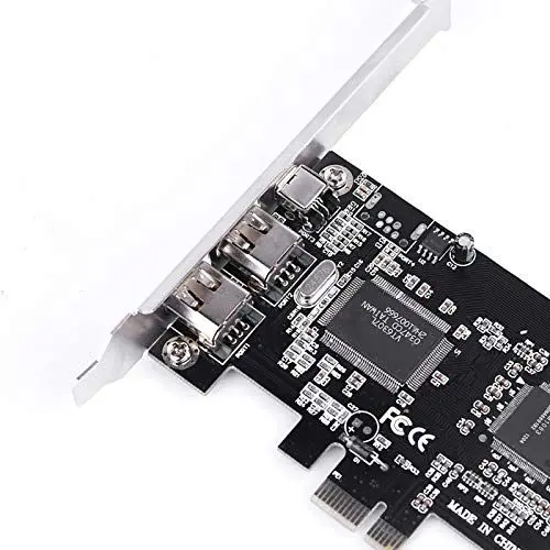 Produktbild: PCI-Express-Karte, PCI-E PCI Express FireWire 1394a IEEE 1394-Controller mit Firewire-Kabel Controller-Kabel 800 Mbit/s – 1394–1995 für seriellen Hochleistungsbus