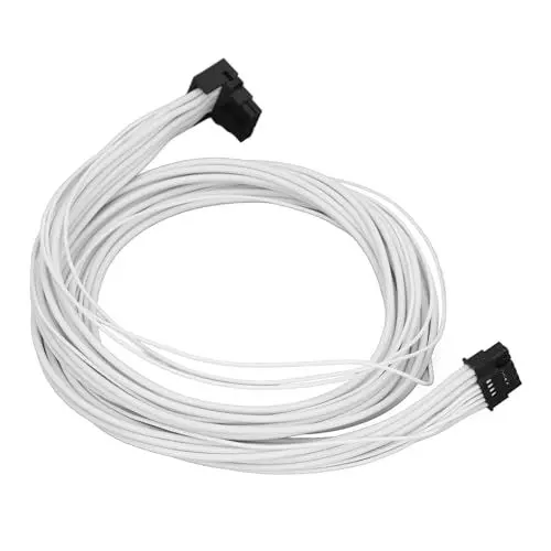 Produktbild: PCIe 5.0-Stromkabel, 16-poliger (12+4) 12VHPWR-Anschluss für 3090Ti-GPU auf Feuerbeständiges 16-poliges (12+4) 90-Grad-GPU-Netzteilkabel für 3090Ti 4090 4080-Grafikkarte (Tippe A)