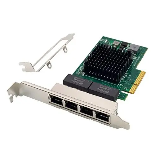 Produktbild: PCIe-Gigabit-Ethernet-Serveradapter mit Quad-Port und NetXtreme® BCM5719 Chipsatz, PCI Express, 1000 m, Netzwerk-LAN-Karte für Windows Server, Linux, Ubuntu, VMware (BCM5719-4P)