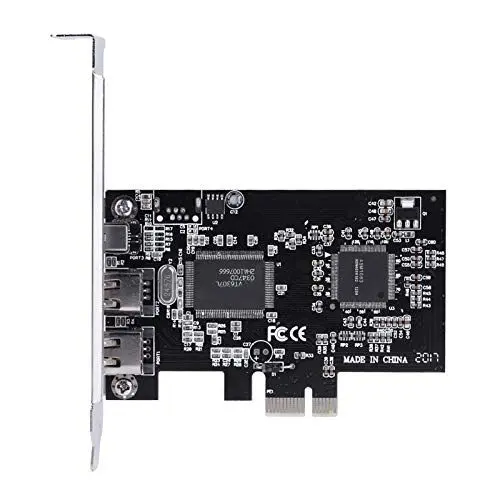 Produktbild: FireWire Video Capture PCIE-Karte für Desktop-Tower-PC, 2,5 Gbit/s 1394a IEEE 1394 Controller PCI Express-Karte mit Firewire-Kabel