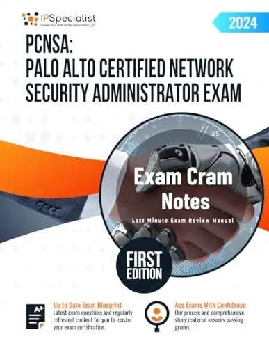 Produktbild: PCNSA: Palo Alto Certified Network Security Administrator Exam - Exam Cram Notes: First Edition - 2024
