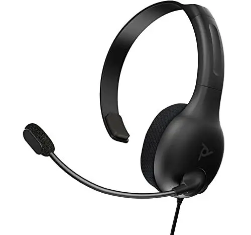 Produktbild: PDP LVL30 verkabelt Kopfhörer mit Single-Sided One Ear Headphone für PC, Xbox - Mac, Tablet Compatible - Noise-Cancelling Mic - Lightweight, Cool Comfürt, Great für Gaming , schwarz