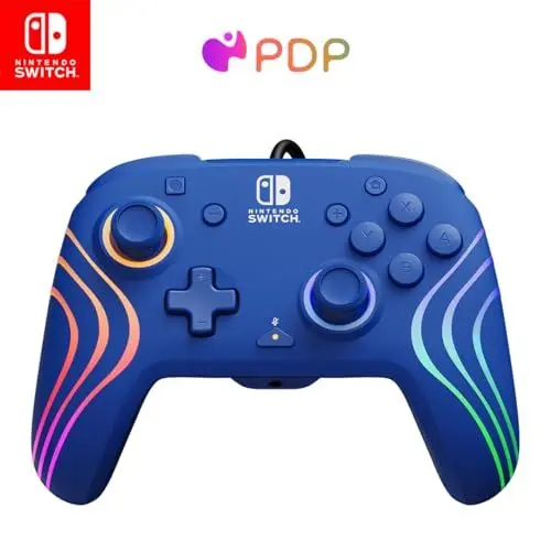Produktbild: PDP Official Switch Afterglow Wave Wired Controller - Blue