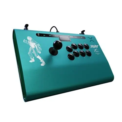 Produktbild: PDP Victrix Pro FS Playstation Fight Stick for PS4, PS5, PC, Durable Aluminum, Sanwa Denshi Buttons, Ergonomic Wrist Slope, Detachable Joystick, Tournament Grade for Fighting Games KOF Shun'ei
