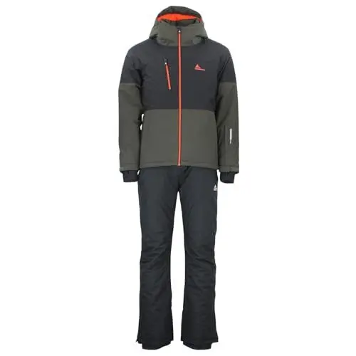 Produktbild: Peak Mountain Ceruby Ski-Set, Khaki/Schwarz, M