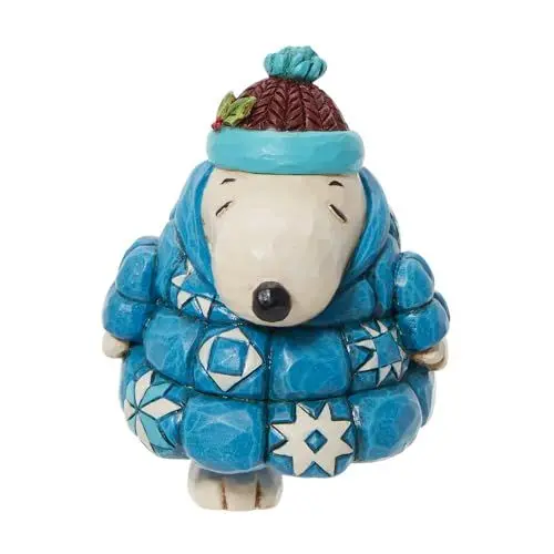 Produktbild: Peanuts By Jim Shore Snoopy Puffer Jacket Mini Figurine, Blue