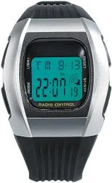 Produktbild: PEARL Funkarmbanduhr: Digitale Unisex-Sport-Funkuhr mit LCD-Display SW-640 dcf (LCD Armbanduhr, Funkuhr Armband, Uhr Damen)
