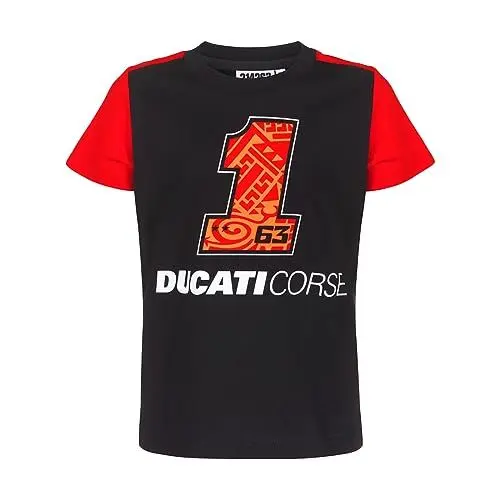 Produktbild: 63 T-Shirts 63 Ducati Bagnaia,Junge,6/7,Schwarz